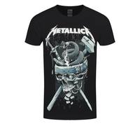 Metallica Men's History Logo T-Shirt in Black | Size: Medium metallica Black M