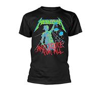 Metallica Men's Justice for All (Original) BL_TS:2XL T-Shirt, Black (Black Black), XX (Size:XX-Large)