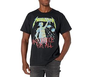 Metallica Men's Justice for All T-Shirt, Black, Medium