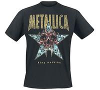 Metallica Men's King Nothing_Men_BL_TS: S Regular Fit Crew Neck Short Sleeve T - Shirt, Black (Black Black), Small (Manufacturer Size:Small)