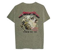 Metallica Men's Limited Edition Justice for All T-Shirt, Heather Military Green, Medium