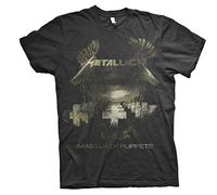 Metallica Men's Master of Puppets Distressed BL_TS:2XL T-Shirt, Black (Black Black), XX (Size:XX-Large)