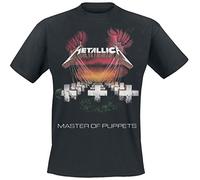 Metallica Men's Master of Puppets European Tour '86 BL_TS:2XL T-Shirt, Black (Black Black), XX (Size:XX-Large)