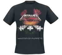 Metallica Men's Master of Puppets European Tour '86_Men_Bl_Ts: M Regular Fit Crew Neck Short Sleeve T - Shirt, Black (Black Black), Medium (Manufacturer Size: Medium)
