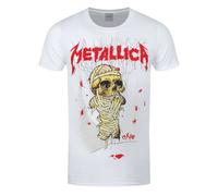 Metallica Men's One Landmine Back Print T-Shirt in White | Size: Medium metallica White M