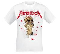 Metallica Men's One Landmine_Men_Wht_Ts: S Regular Fit Crew Neck Short Sleeve T - Shirt, Black (Black Black), Small (Manufacturer Size: Small)