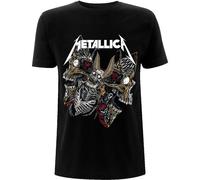 Metallica Men's Skull Moth T-Shirt in Black | Size: Large metallica Black L