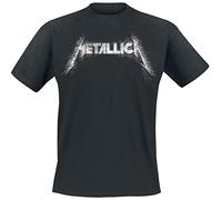 Metallica Men's Spiked_Men_BL_TS: S Regular Fit Crew Neck Short Sleeve T - Shirt, Black (Black Black), Small (Manufacturer Size:Small)