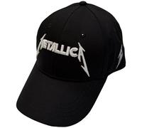 Metallica Men's Text Logo Baseball Cap in Black metallica Black One Size