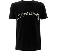Metallica Men's Wuz Here Cotton T-Shirt in Black | Size: Medium metallica Black M
