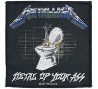 Metallica Metal Up Your Ass Patch black white blue Onesize