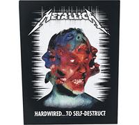 Metallica Back Patch Hardwired to Self-Destruct Official Woven 36 x 29 cm Black