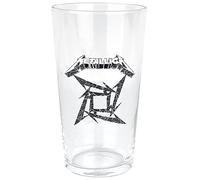 Metallica Ninja Star Logo Unisex Pint Glass Transparent, Glass, 0,5 l