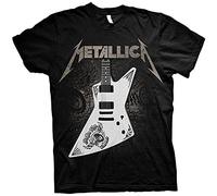 Metallica Papa Het Guitar Official Tee T-Shirt Mens Unisex (Small) Black