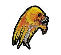 Metallica Patch Flaming Skull Band Logo new Official woven sew on metallica Multicolor