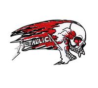 Metallica Patch Iron on T-Shirt Embroidered Jacket Denim Jean Decorate Custom Handmade Gift Craft, Heavy Metal