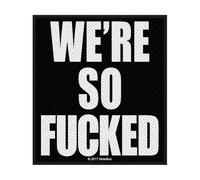 Metallica Patch were So F*cked Band Logo Official Woven sew on 10 x 9 cm Accessory Size
