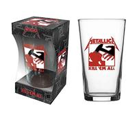 Metallica Pint Glass Kill Em All Album Band Logo Official Boxed One Size