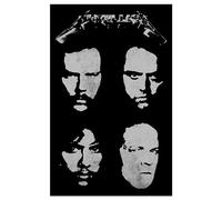 Metallica Poster Black Album Band Logo Textile Flag 70cm x 106cm One Size