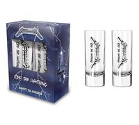 razamataz Metallica Shot Glasses Ride The Lighting Set of 2 6 cl