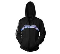 Metallica Ride The Lightning Men Hooded Zip Black XXL, 70% Cotton, 30% Polyester, Regular