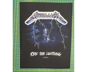 Metallica Ride The Lightning Large Size Printed Sew On Back Patch Official