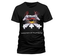 Metallica RTMTL006 Adults Master Of Puppets T Shirt - Black - Medium