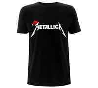 Metallica Santa Hat Logo T Shirt M
