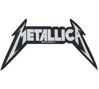 Metallica Shaped Logo Patch black white Onesize