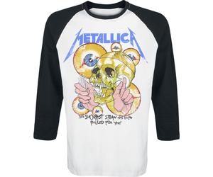 Metallica Shortest Straw Long-sleeve Shirt white black M