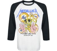Metallica Shortest Straw Long-sleeve Shirt white black XL
