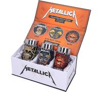 Metallica Shot Glasses Set 3 Nemesis Now Tequila Vodka Shots Box 8.5cm