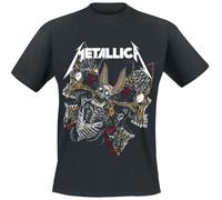 Metallica Skull Moth Men T-Shirt Black M, 100% Cotton, Regular