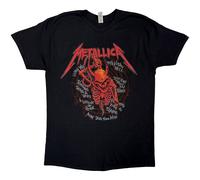 Metallica Unisex T-Shirt: Skull Screaming Red 72 Seasons (Back Print) (Medium)