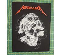 Metallica Skulls Large Size Sew On Printed Back Patch Officially Licensed Item