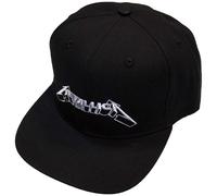 Metallica Snapback Cap: 3D Logo OFFICIAL NEW