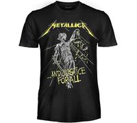 Metallica T-Shirt Adult And Justice For All Official Cotton
