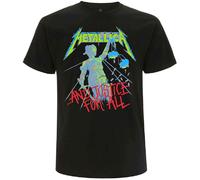 Metallica T Shirt And Justice For All Original Band Logo Official Mens Black