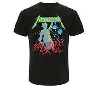 Metallica T Shirt And Justice For All Original Band Logo Official Mens Black