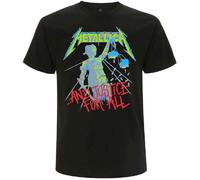 Metallica T Shirt and Justice for All Original Band Logo Official Mens Black XL