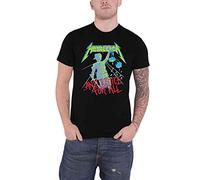 Metallica T Shirt and Justice for All Original Band Logo Official Mens Black XXL