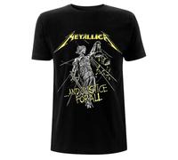 Metallica T Shirt And Justice For All Tracks Band Logo new Official Mens Black