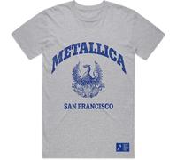 Metallica T-Shirt: College Crest OFFICIAL NEW