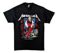 Metallica T Shirt Enter Sandman Poster Band Logo Official Unisex Black S