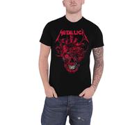 Metallica T Shirt Heart Skull Band Logo new Official Mens Black