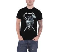 Metallica T Shirt History White Band Logo new Official Mens Black
