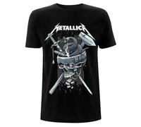 Metallica T Shirt History White Band Logo new Official Mens Black