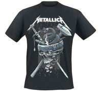 Metallica T Shirt History White Band Logo Official Mens Black