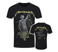 Metallica T-Shirt Justice For All Tracks Rock Band New Black Official