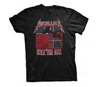 Metallica Men's Kill 'Em All_Men_BL_TS:1XL Regular Fit Crew Neck Short Sleeve T - Shirt, Black (Black Black), X-Large (Manufacturer Size:X-Large)
